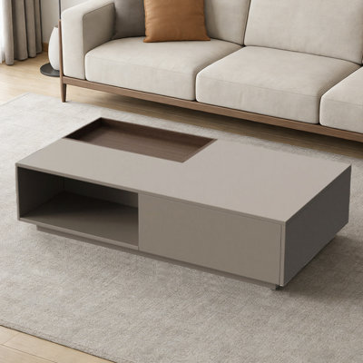 Table basse avec plateau et petit rangement