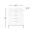 Meuble-lavabo de comptoir en marbre blanc Carrara de 30 po avec robinet Bristol-781460930-633883410