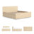 Dunagan King Panel Platform Bed With 2 Side Storage-123385211-123385214