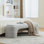 Bancs de chambre sans accoudoirs modernes de 64,96 po Boucle pour le salon, la chambre à coucher et le vestibule