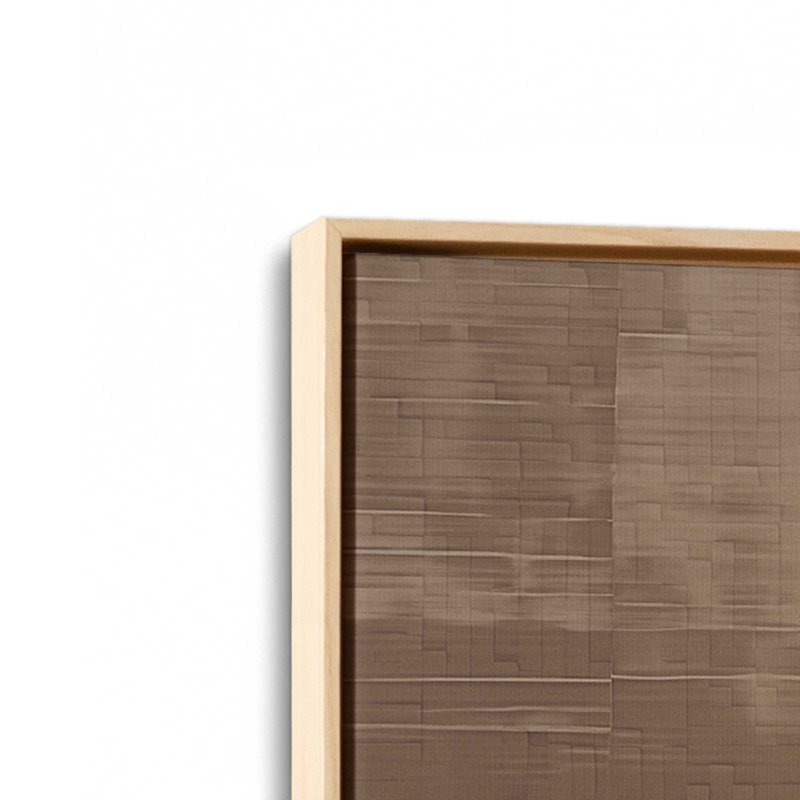 «Sienna Squares I», reproduction sur toile, H 12,75 po x l 18,75 po x P 1,75 po, Cadre américain en érable flottant, 1