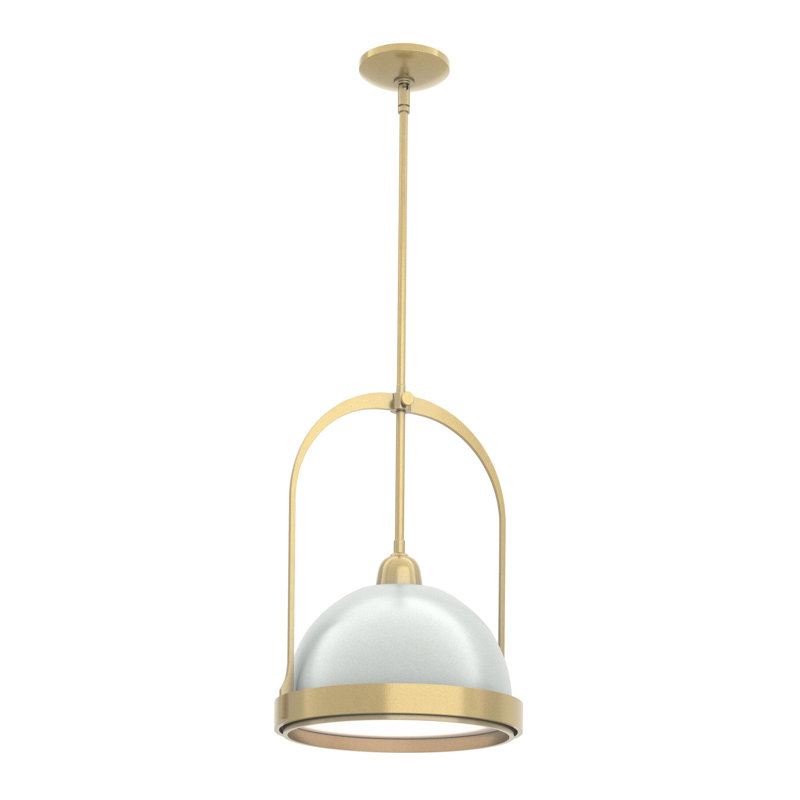 Atlas 1 - Light Single Dome Pendant, Modern Brass, Vintage Platinum