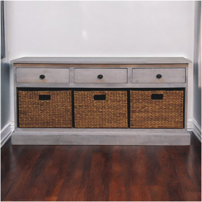 Acid Wash Basket Storage Cabinet