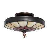 Meyda Tiffany & Stained Glass 3 - Light Semi Flush Mount