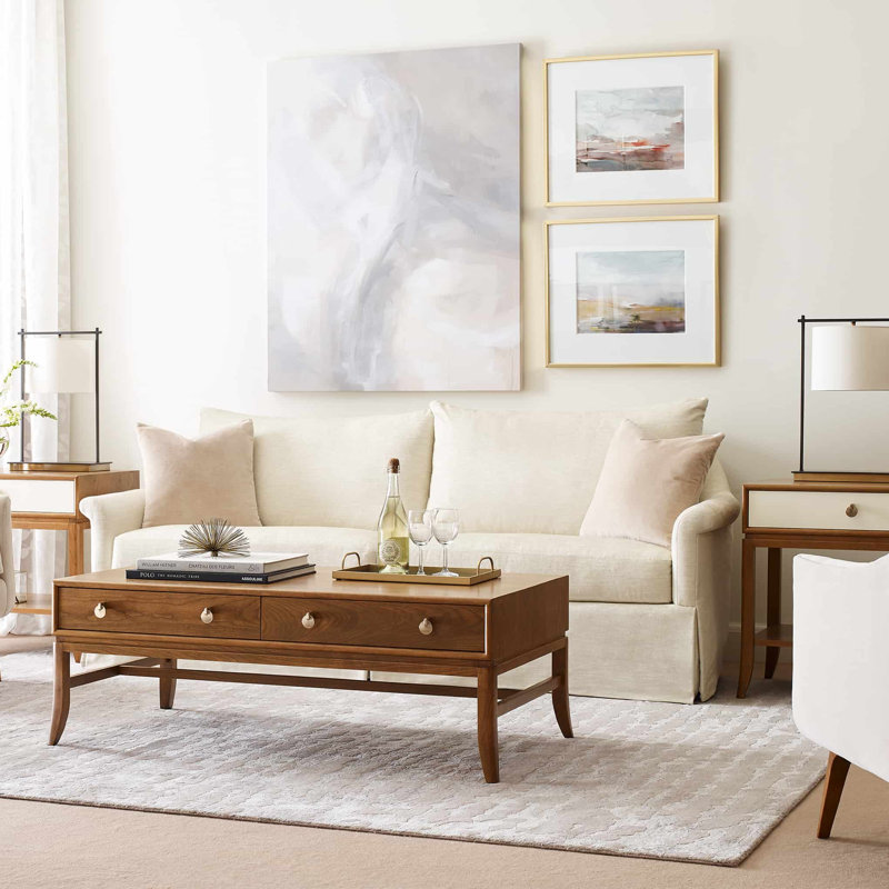 Martine Skirted Pillowback Sofa