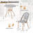3 Piece french Table Chair Set Outdoor Wicker Round Table & 2 Dining Chairs