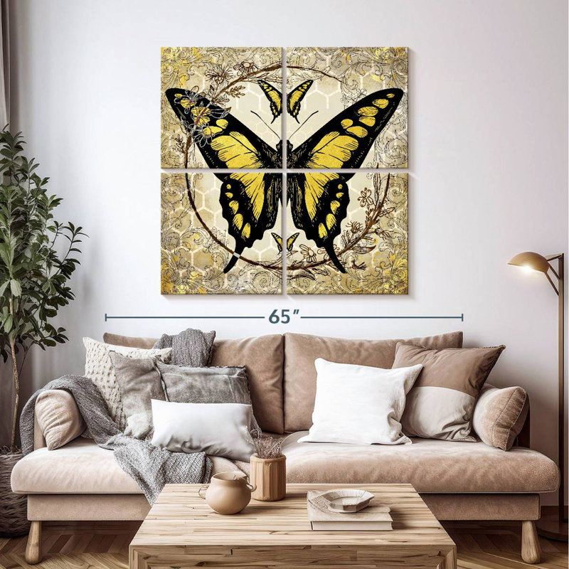 Abeille papillon Brampt II, H 45 po x l 45 po