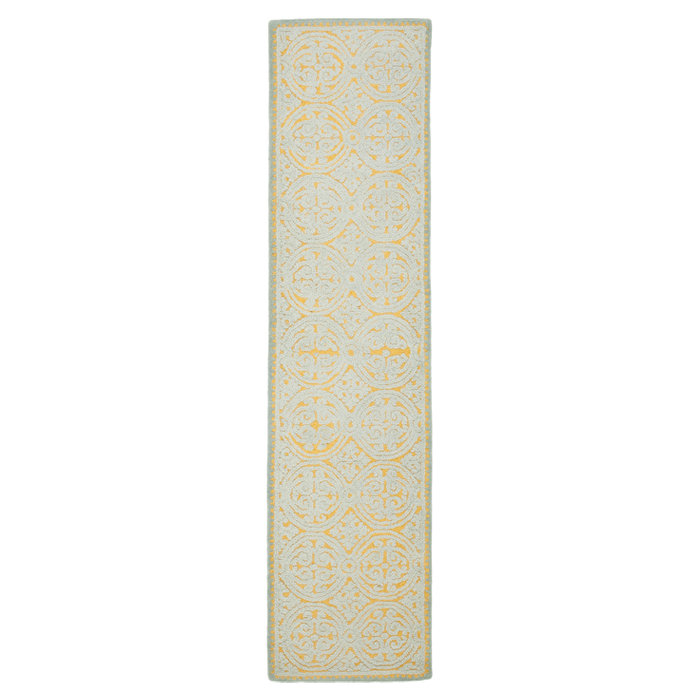Sadik Hand Tufted Wool Geometric Rug, Runner 2'6" x 6'