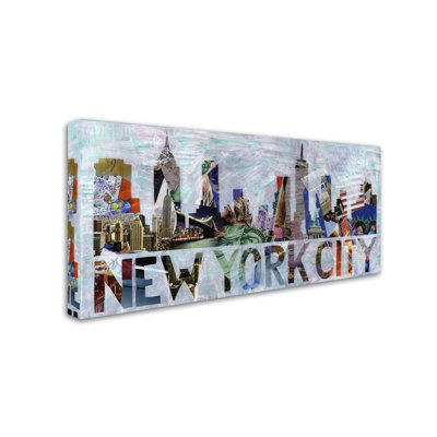 «New York» par Eckhardt, impression sur toile tendue