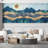Abstract Mountains Peel & Stick Border-93867370