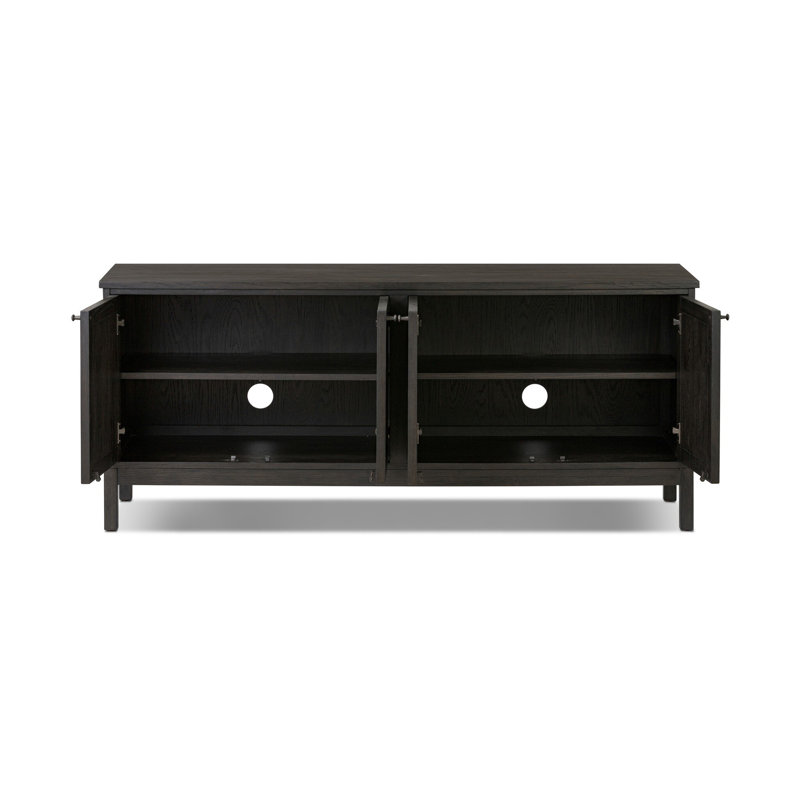 Alessio Media Console, Smoked Black