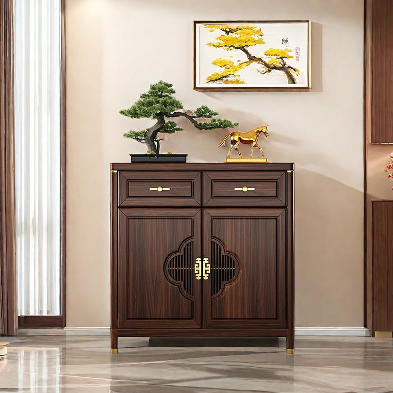 Nouveau buffet en bois massif de style chinois