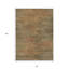 Tapis intérieur lavable abstrait 8 pi x 10 pi brun