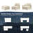 Cloud Couch Modular Sectional Sofa, Deep Seat Convertible Modular Couches For Living Room, Modern Comfy Down Filled Soft Cloud Sectional Sofa-293499084-293499059