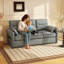 3 Seater Faux Leather Sofa