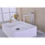 Robinet de lavabo en acier inoxydable - Fonctionnement fluide, Robinet pour salle de bain à poignée simple Splash - Rouille, Contrôle facile du débit d'eau