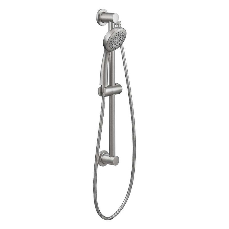Kosvo Handheld Round Shower with Slide Bar Modern and Functional Bathroom Upgrade, Chrome