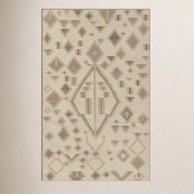 Arlan Natural Hand-Woven Geometric Rug