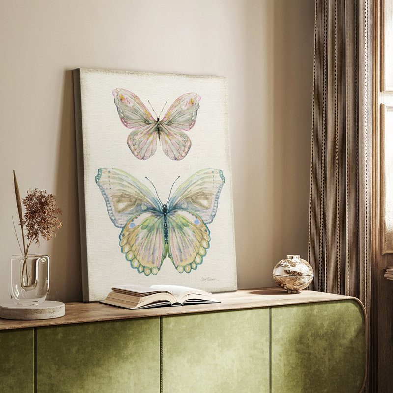 Papillon botanique I - galerie sur mesure, H 18 po x l 12 po