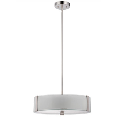 Luminaire suspendu tambour 3 lumières DEL