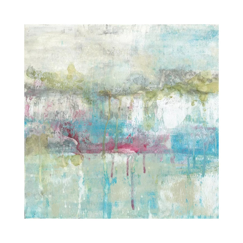 Fresh Abstract II by Jennifer Goldberger - Wrapped Canvas Painting, 45.72 cm H x 45.72 cm W x 1.91 cm D
