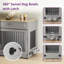 Large Dog Crate Furniture with Flip-up Door, Drawer-1717629974