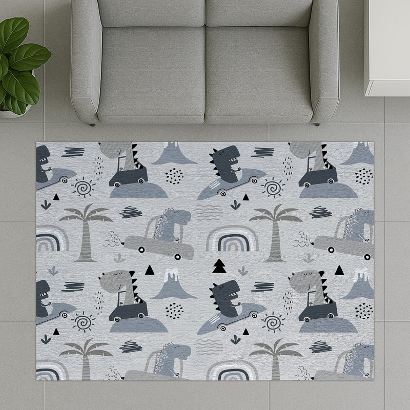 Geometric Shapes Area Rug, Runner 70 x 140 cm