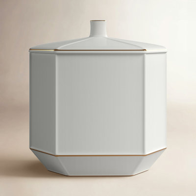 Iola Porcelain China Bathroom Storage Container