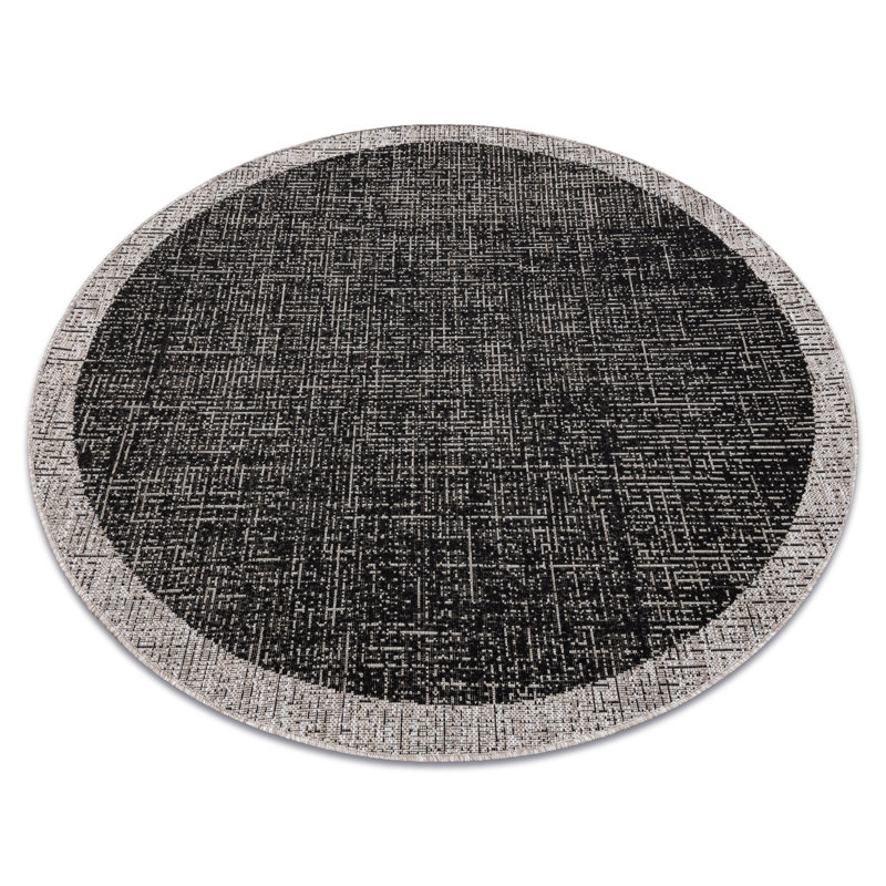 Eligia Geometric Indoor / Outdoor Area Rug, Round 120cm