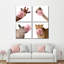 «Funny Animal Wildlife», ensemble de 4 reproductions sur toile 4 pièces par Emma P-93062182