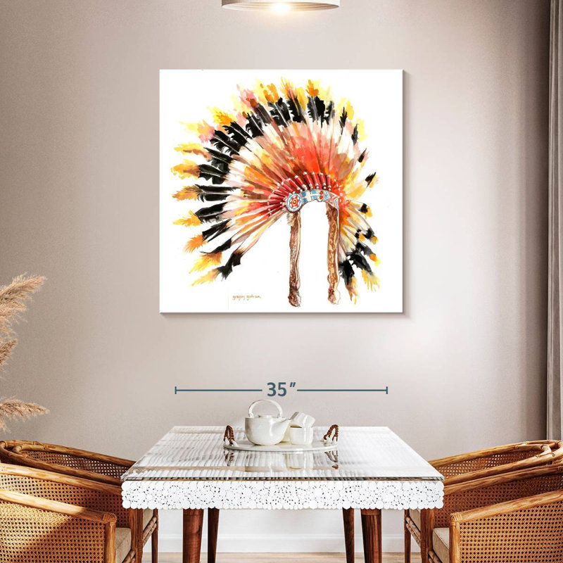 Lelar Chief Headdress I, 39" H x 39" W