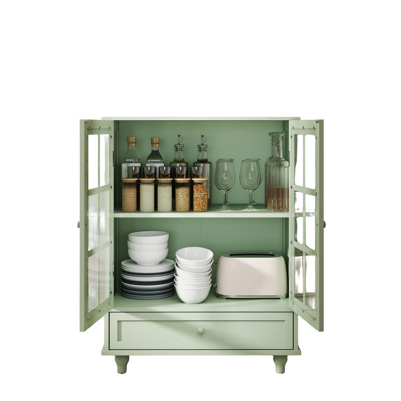 Buffet Minimalist, Vert