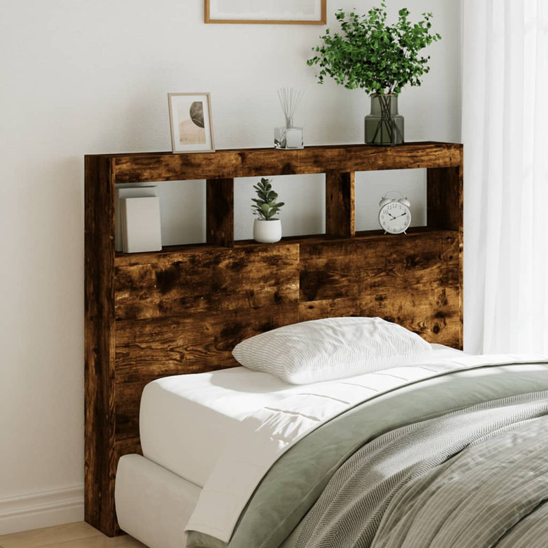 Cedria Headboard, Small Double - 120 x 190 cm, Smoked Oak