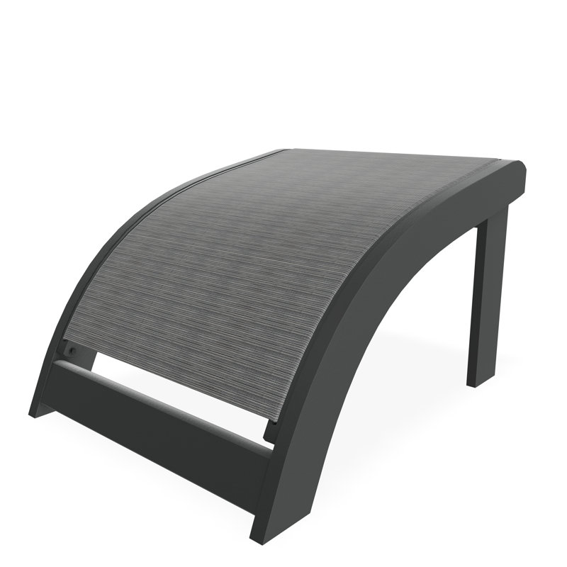 Repose-pieds Adirondack en polymère de qualité marine, Graphite, Destiny Steel