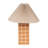 Yellow Ceramic Table Lamp with Pleated Shade-607320011-607320010