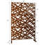 Clôture d'intimité 76 po x 48 po - Métal, autoportante pour le jardin. , Brun, rouille et décoloration, extérieur et intérieur-121634233