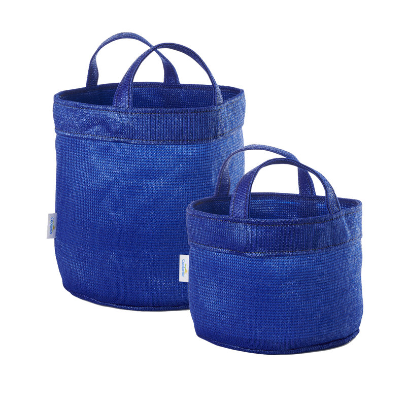Coolaroo Fabric Decorative Bin, Aquatic Blue, 64 Qt.