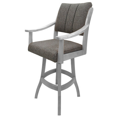 Miriam Swivel Wood Bar Stool
