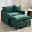 Schmucker 42'' W Oversized Accent Chair, Deep Seat Chenille Cloud Sofa Chair With Ottoman-1099228749