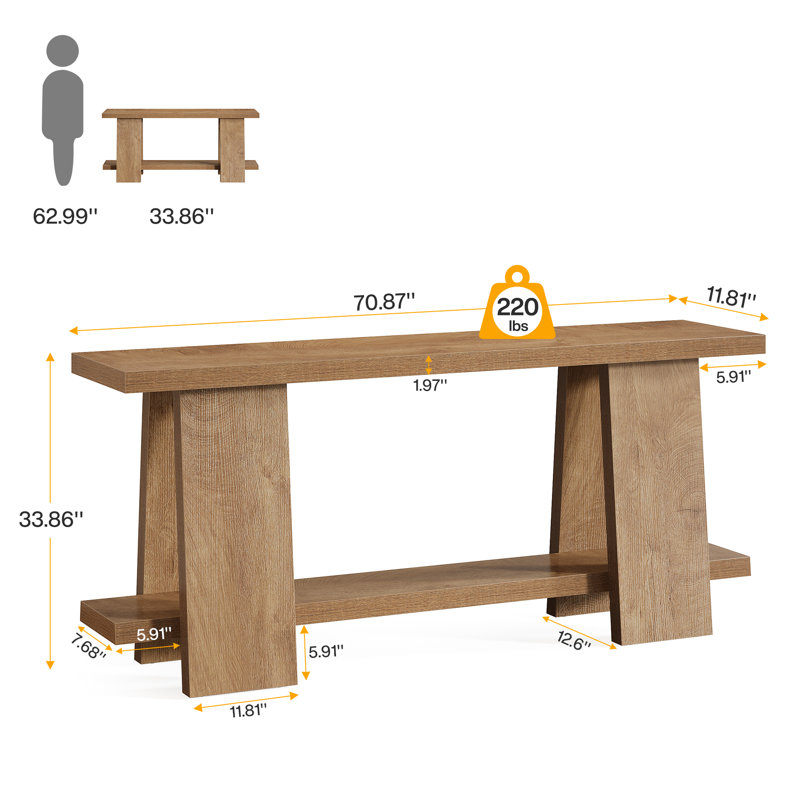 70.87" Extra Long Console Table
