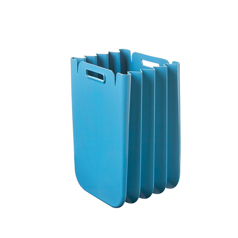 Laundry Hamper with Handles, Blue