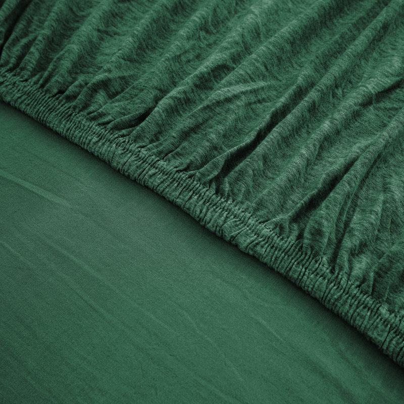 Jersey Knit Fitted Sheet, Single (3'), Emerald Green
