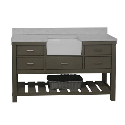 Ensemble de meuble-lavabo simple 60 po Hitton