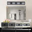 Luminaire de salle de bain 26 po avec 4 lumières DEL noires modernes pour salle de bain et miroir-239776030-239776031-239776027