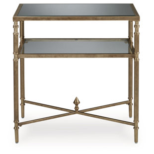 Alsafi Glass Top End Table