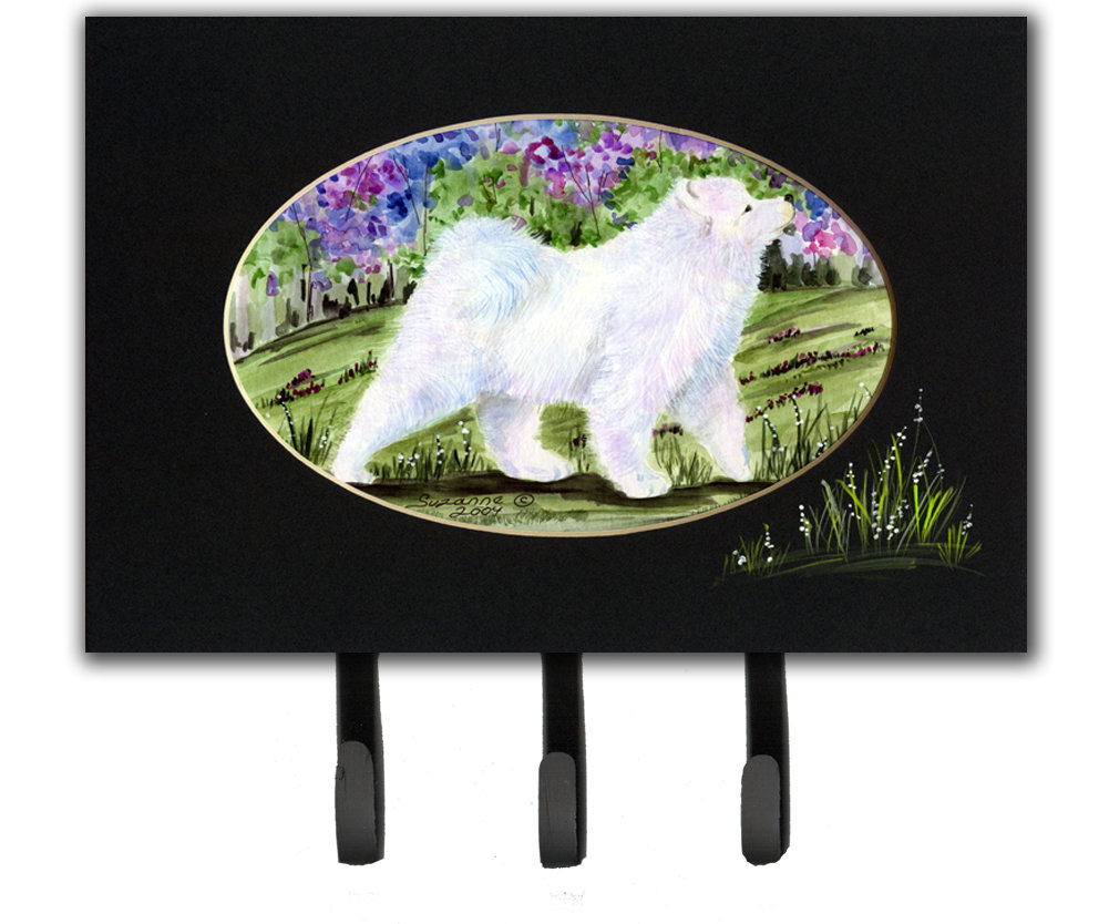 Caroline's Treasures Paio Di Presine Da Cucina Con Samoiedo - Tessuto Poliestere Multicolore 7,5x7,5 Pollici - Regalo Per Amanti Cani