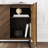 Herringbone 2-Door Accent Cabinet with Metal Legs-1454984424