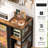 Mini Fridge Cabinet with Power Outlet-133672353