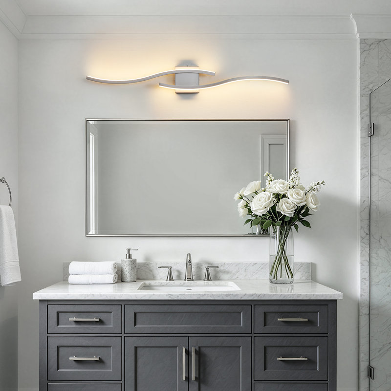 Éclairage de meuble-lavabo à DEL 39 po, Nickel