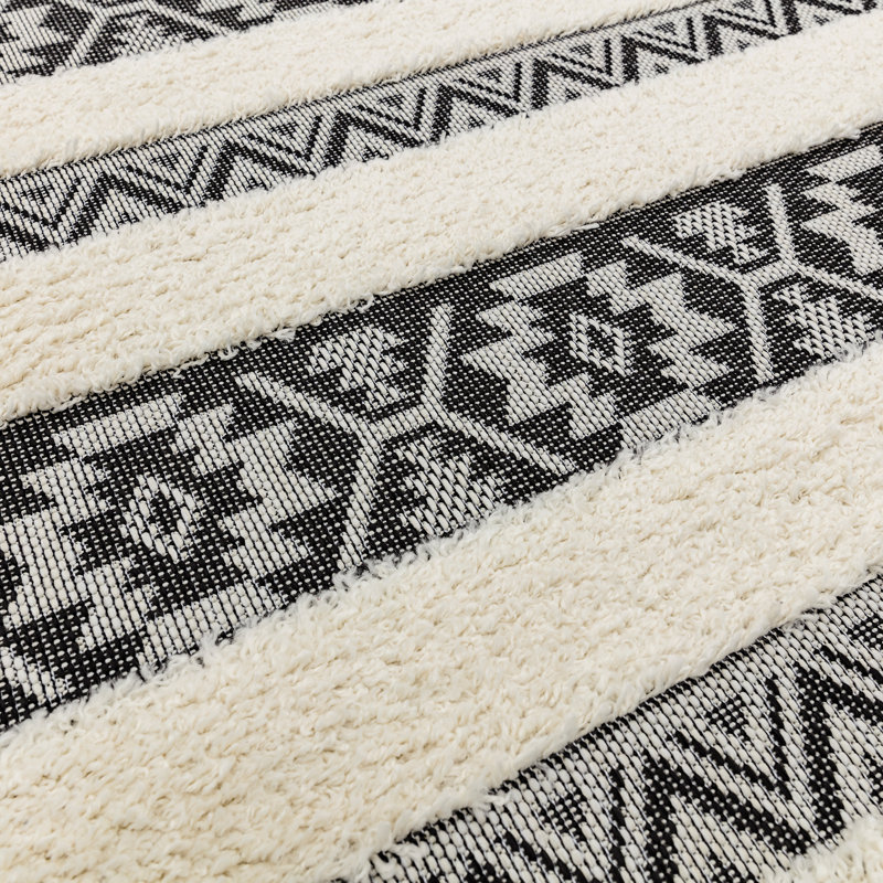 Perrotta Striped Indoor / Outdoor Area Rug, Rectangle 80 x 150cm